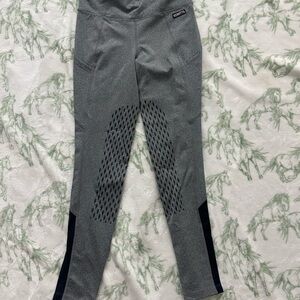 Kerrits Gray and Black Riding Leggings